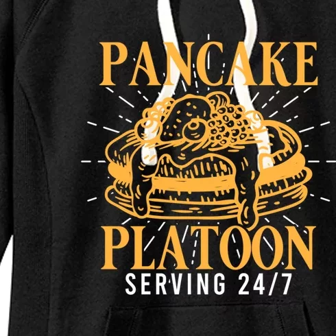 Pancake Platoon Football Line Great Gift Women's Fleece Hoodie