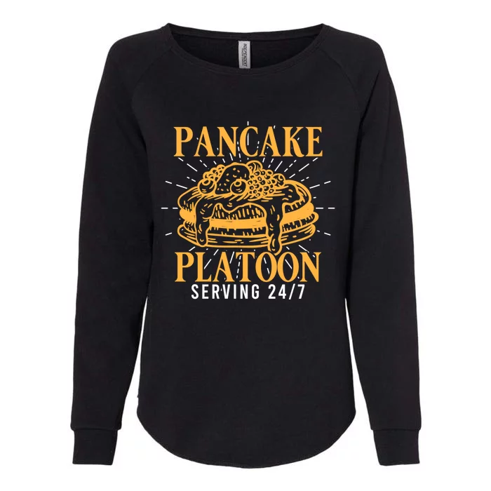 Pancake Platoon Football Line Great Gift Womens California Wash Sweatshirt