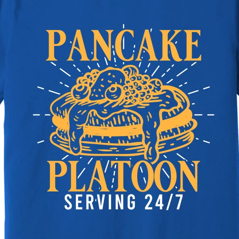 Pancake Platoon Football Line Great Gift Premium T-Shirt