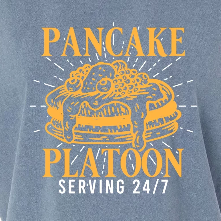 Pancake Platoon Football Line Great Gift Garment-Dyed Women's Muscle Tee