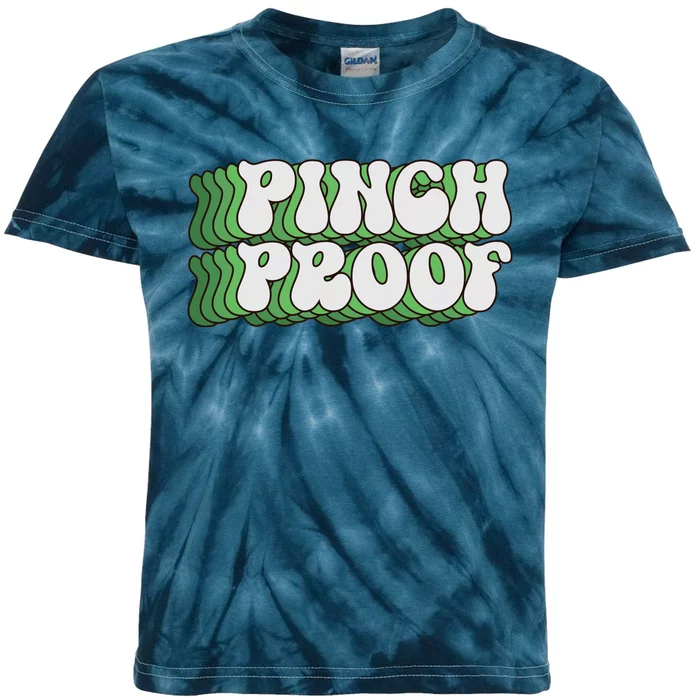 Pinch Proof Funny Pattricks Day Kids Tie-Dye T-Shirt