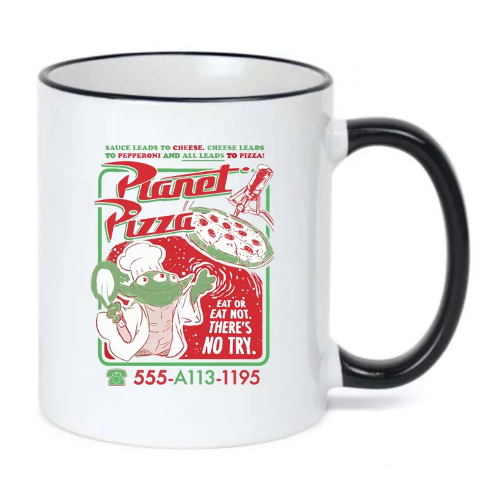 Pizza Planet Funny Food Gifts Black Color Changing Mug