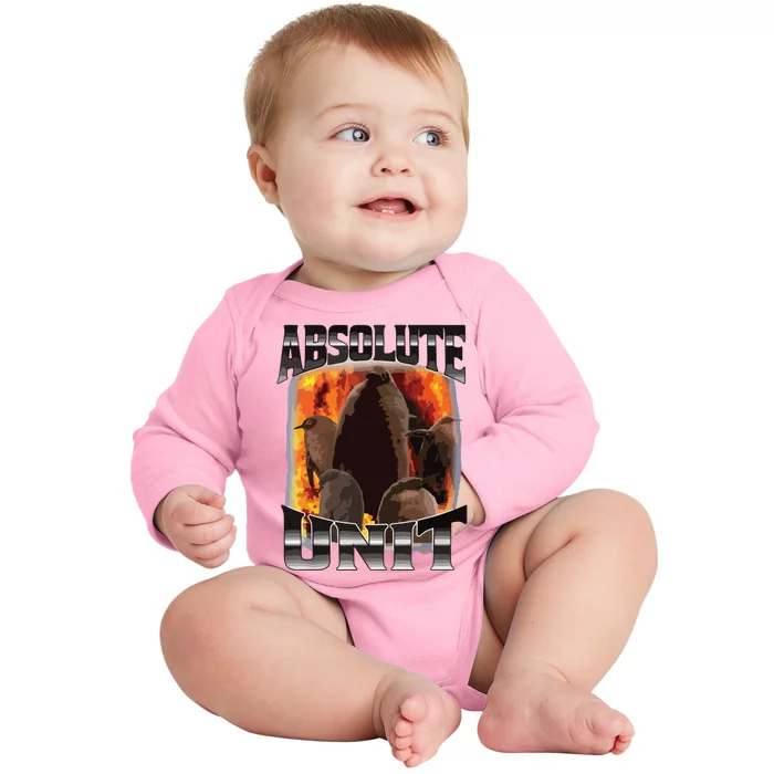 Pesto Penguin Funny Absolute Unit Bootleg Rap Fire Baby Long Sleeve Bodysuit