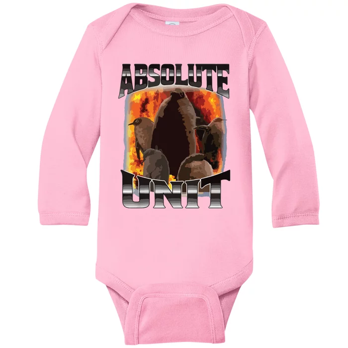 Pesto Penguin Funny Absolute Unit Bootleg Rap Fire Baby Long Sleeve Bodysuit