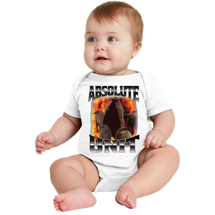 Pesto Penguin Funny Absolute Unit Bootleg Rap Fire Baby Bodysuit