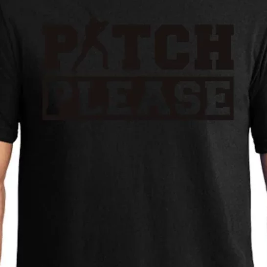 Pitch Please Funny Baseball Pajama Set