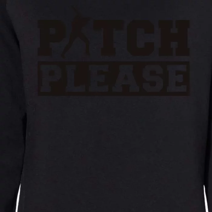 Pitch Please Funny Baseball Womens California Wash Sweatshirt