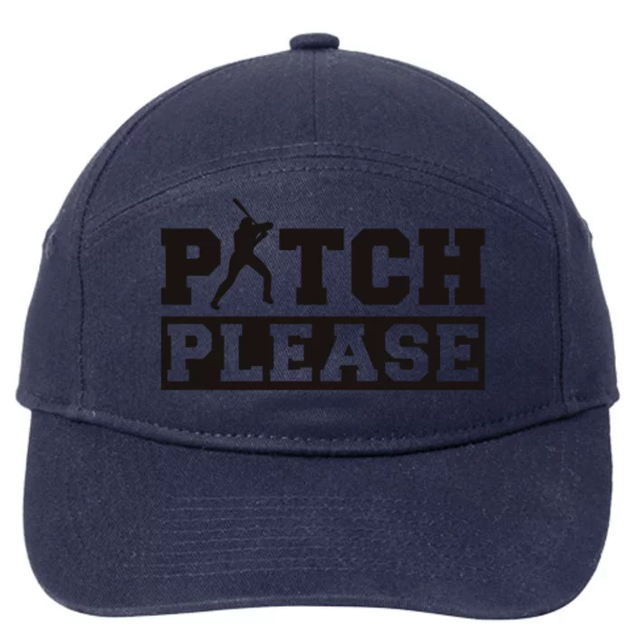 Pitch Please Funny Baseball 7-Panel Snapback Hat