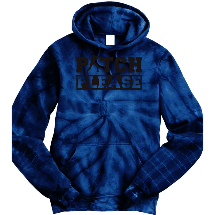 Pitch Please Funny Baseball Tie Dye Hoodie