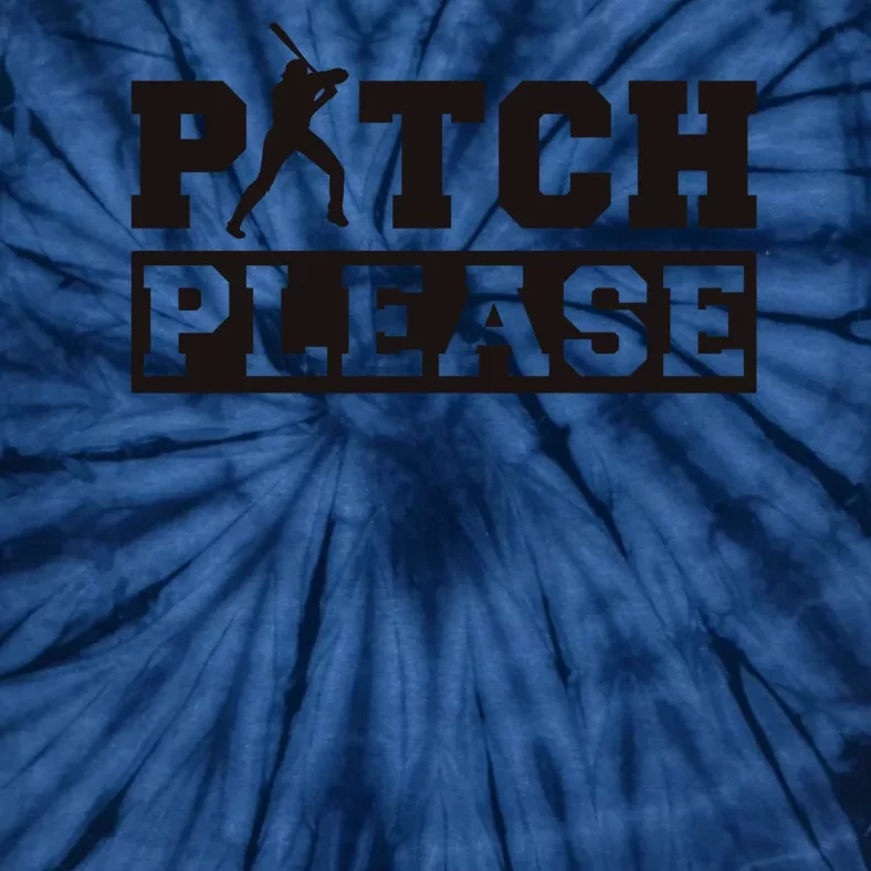 Pitch Please Funny Baseball Tie-Dye T-Shirt