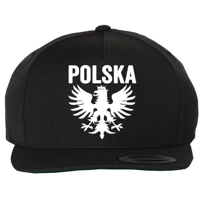 Poland Pride Flag Heritage Retro Polish Eagle Gift Gift Wool Snapback Cap