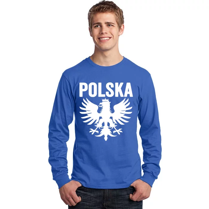 Poland Pride Flag Heritage Retro Polish Eagle Gift Gift Tall Long Sleeve T-Shirt