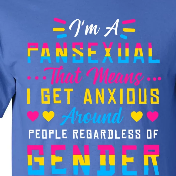 Pansexual Pride Flag Lgbtq Nonbinary Genderfluid Clothing Gift Tall T-Shirt