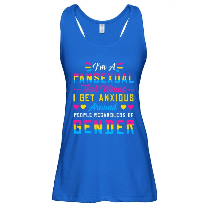 Pansexual Pride Flag Lgbtq Nonbinary Genderfluid Clothing Gift Ladies Essential Flowy Tank