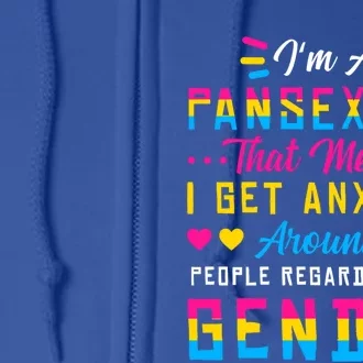 Pansexual Pride Flag Lgbtq Nonbinary Genderfluid Clothing Gift Full Zip Hoodie