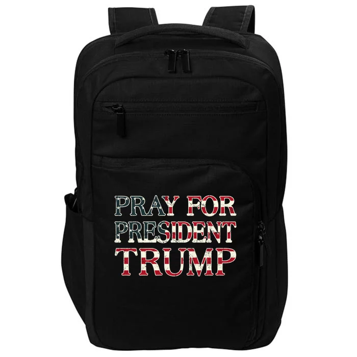 Protrump Pray For Trump Peace And Love Cool Gift Impact Tech Backpack