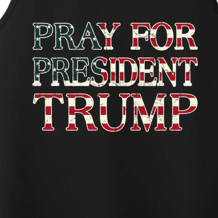 Protrump Pray For Trump Peace And Love Cool Gift Performance Tank