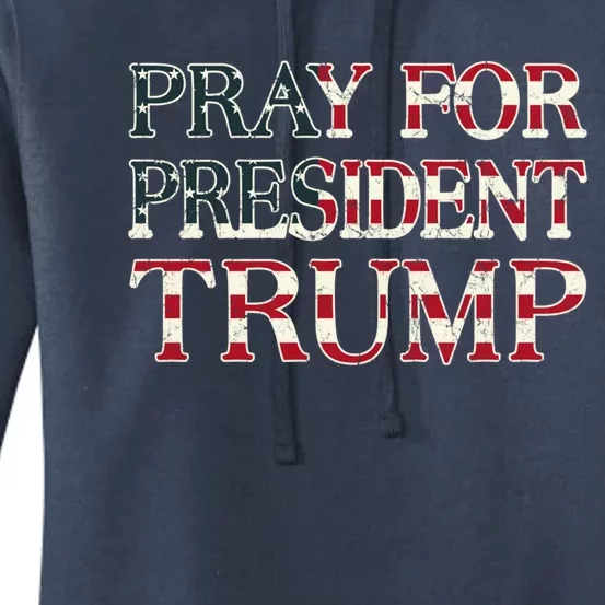 Protrump Pray For Trump Peace And Love Cool Gift Women's Pullover Hoodie