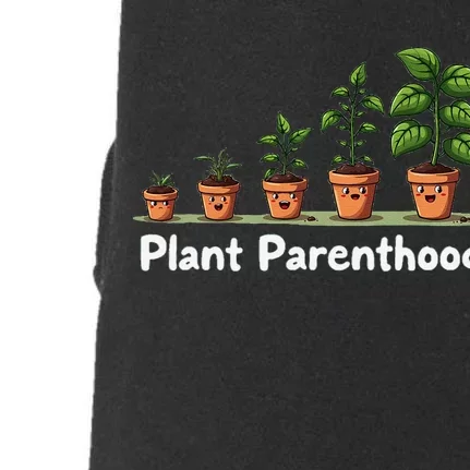 Plant Parenthood For Plant Moms & Dads Funny Cute Doggie 3-End Fleece Hoodie