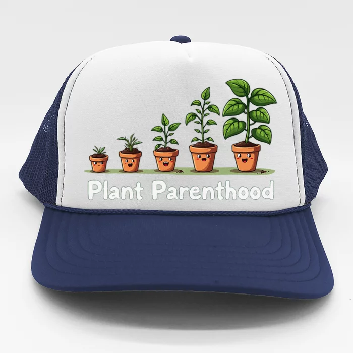 Plant Parenthood For Plant Moms & Dads Funny Cute Trucker Hat