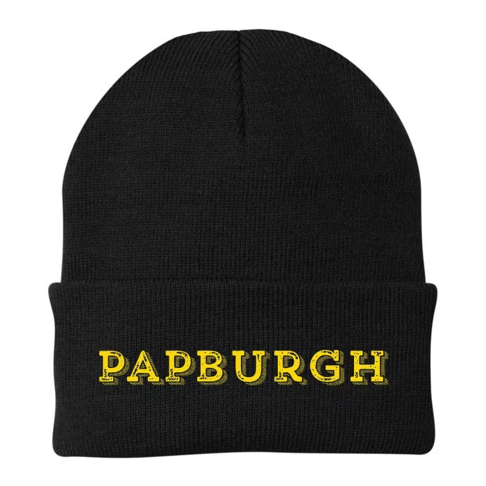 Papburgh Pap FatherS Day Birthday Gift Pittsburgh Knit Cap Winter Beanie