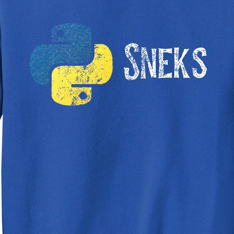 Python Programming Funny Programmer Python Logo Sneks Gift Tall Sweatshirt