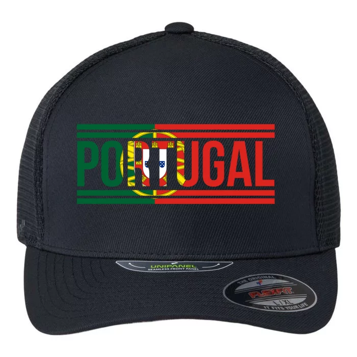 Portugal Portuguese Flag | Sports Soccer Football Flexfit Unipanel Trucker Cap