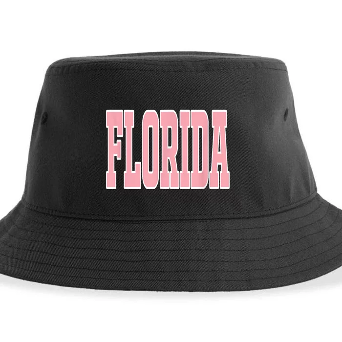 Preppy P.I.N.K Florida Beach Sustainable Bucket Hat