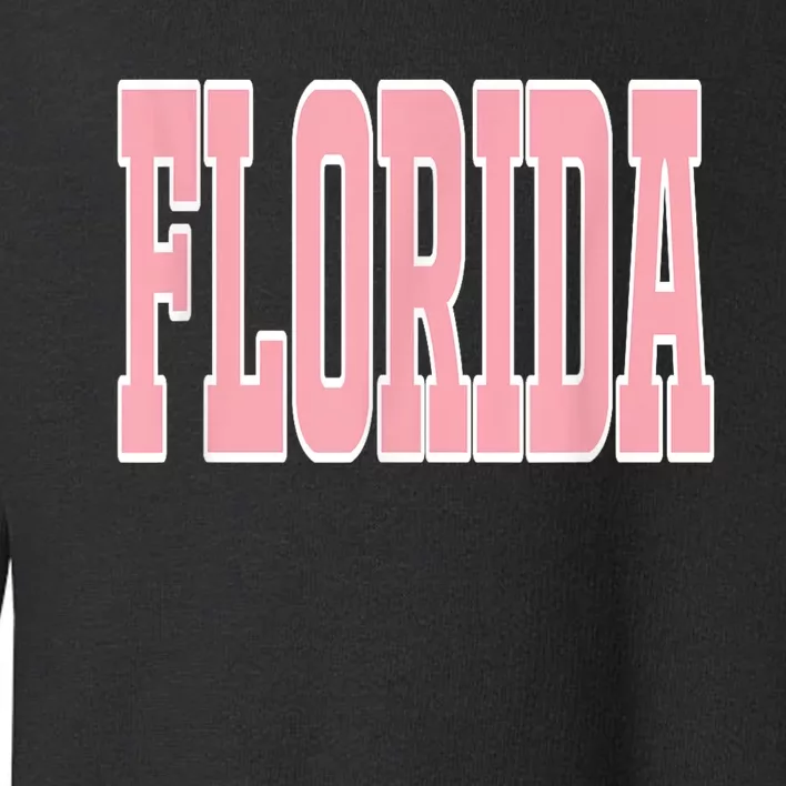 Preppy P.I.N.K Florida Beach Toddler Sweatshirt