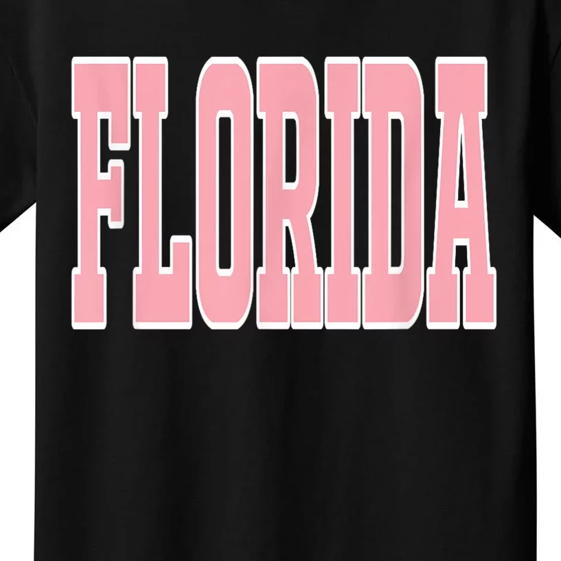 Preppy P.I.N.K Florida Beach Kids T-Shirt