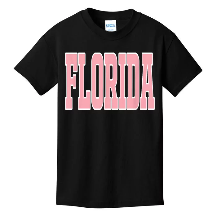 Preppy P.I.N.K Florida Beach Kids T-Shirt