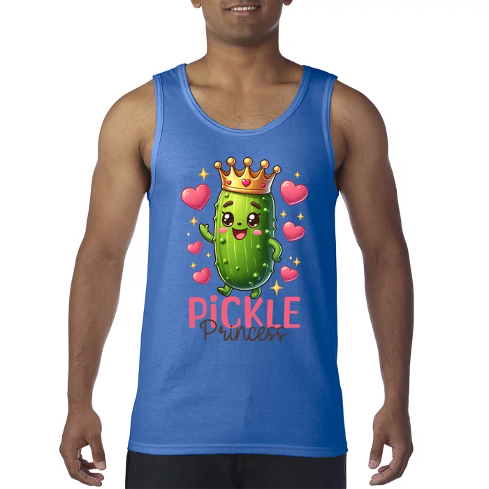 Pickle Princess Funny Pickle Cucumber Gift Tank Top