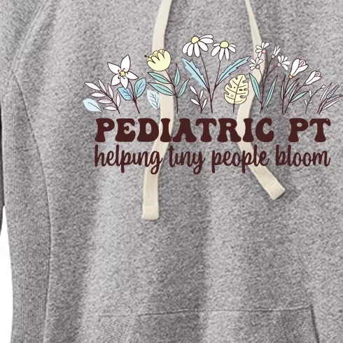 Pediatric PT Flowers Pediatric Physical Therapy Women's Fleece Hoodie