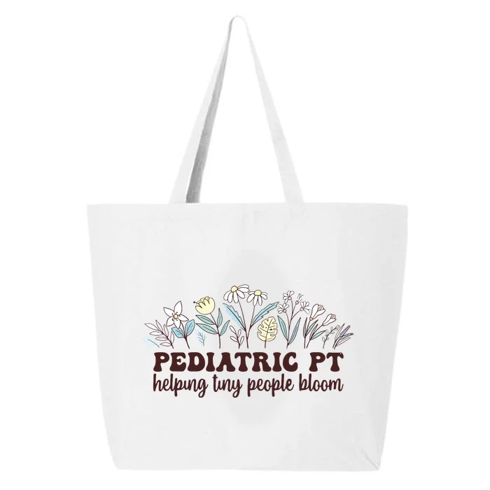 Pediatric PT Flowers Pediatric Physical Therapy 25L Jumbo Tote