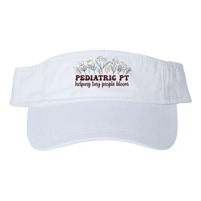 Pediatric PT Flowers Pediatric Physical Therapy Valucap Bio-Washed Visor