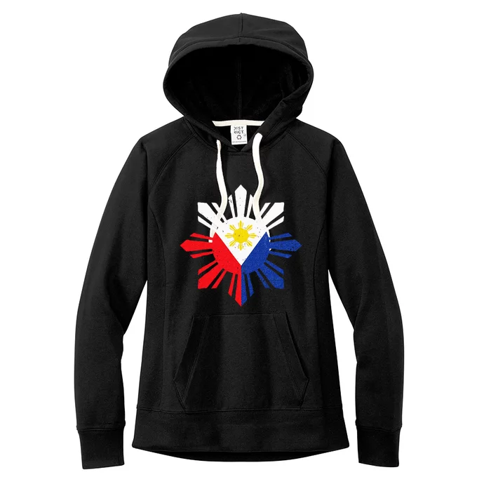 Proud Pinoy Filipino Pride Philippines Flag Women's Fleece Hoodie