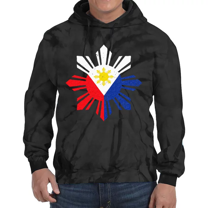 Proud Pinoy Filipino Pride Philippines Flag Tie Dye Hoodie