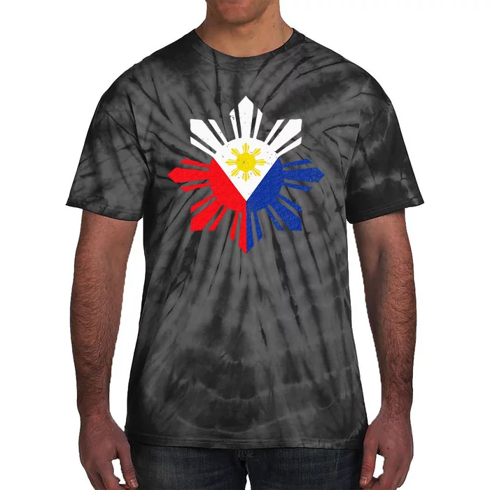 Proud Pinoy Filipino Pride Philippines Flag Tie-Dye T-Shirt