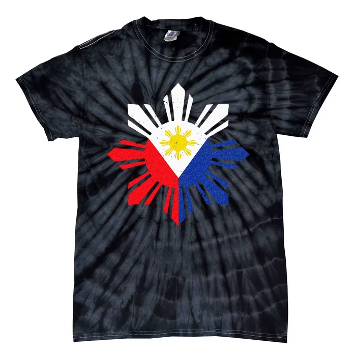 Proud Pinoy Filipino Pride Philippines Flag Tie-Dye T-Shirt