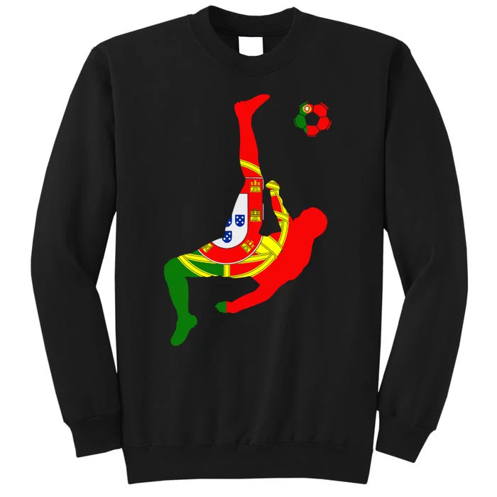 Portugal Portuguese Flag Futebol Portuguese Soccer Player Tall Sweatshirt