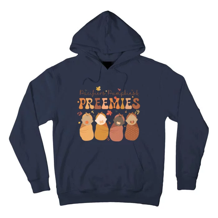 Pacifiers Pumpkins & Freemies Fall Nicu Nurse Halloween Tall Hoodie