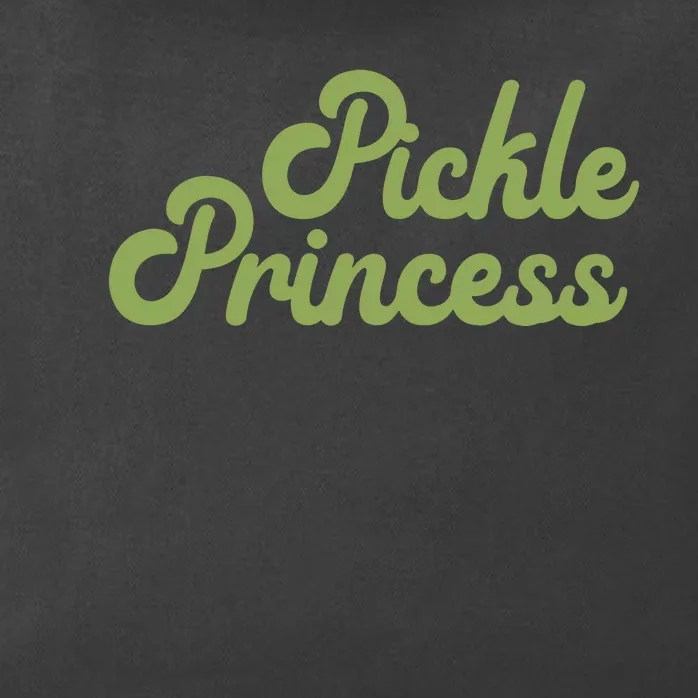 Pickle Princess Funny Cute Lover Zip Tote Bag