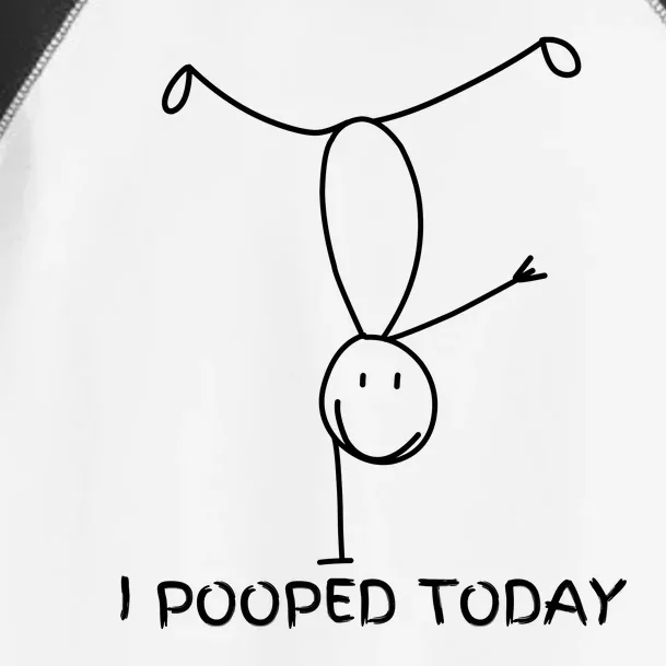 Proud Pooper Funny Poop Fart I Pooped Today Toddler Fine Jersey T-Shirt