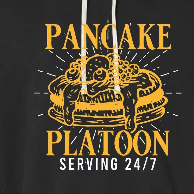 Pancake Platoon Football Lineman Garment-Dyed Fleece Hoodie