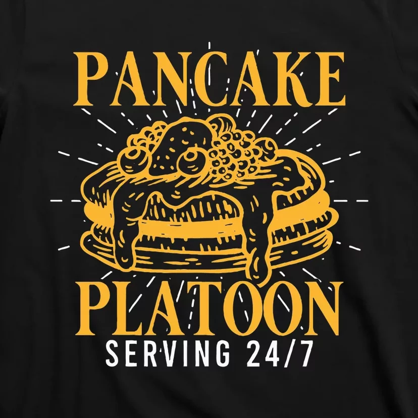 Pancake Platoon Football Lineman T-Shirt