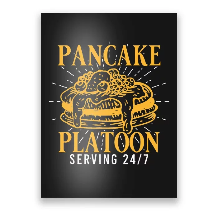 Pancake Platoon Football Lineman Poster