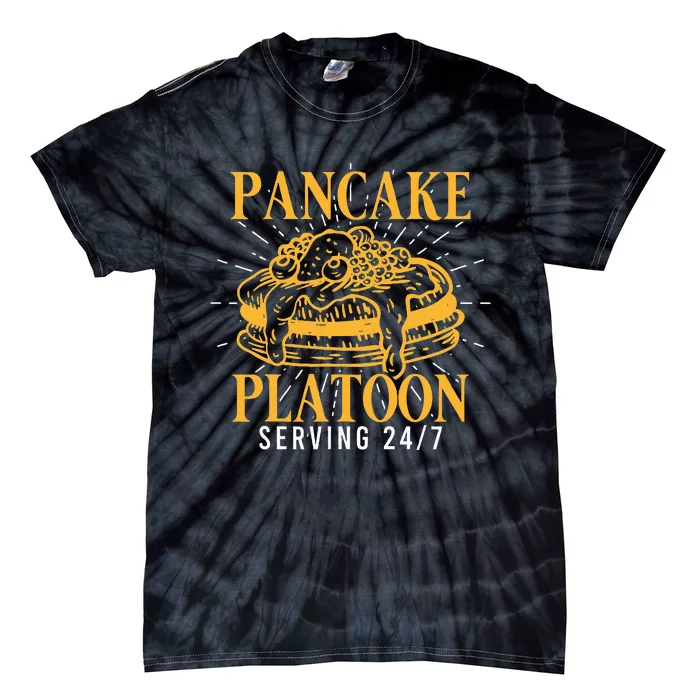 Pancake Platoon Football Lineman Tie-Dye T-Shirt