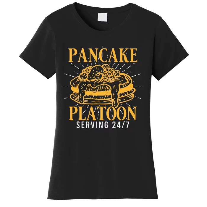 Pancake Platoon Football Lineman Women's T-Shirt