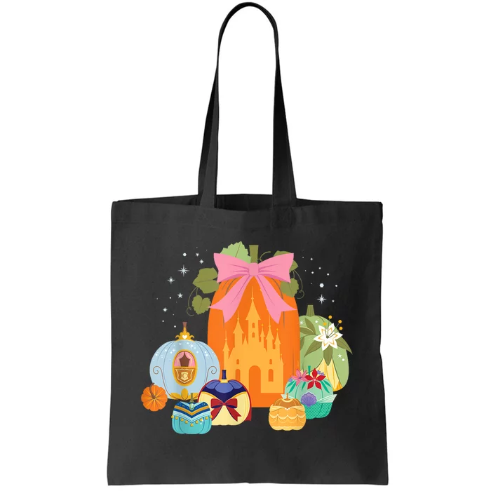 Princess Pumpkins Fall Princesses And Pumpkin Castle Tote Bag