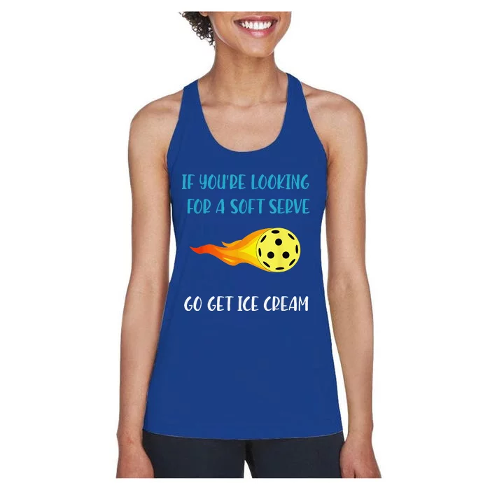 Pickelball Pun Funny Gift For Pickleball Lovers Women's Racerback Tank